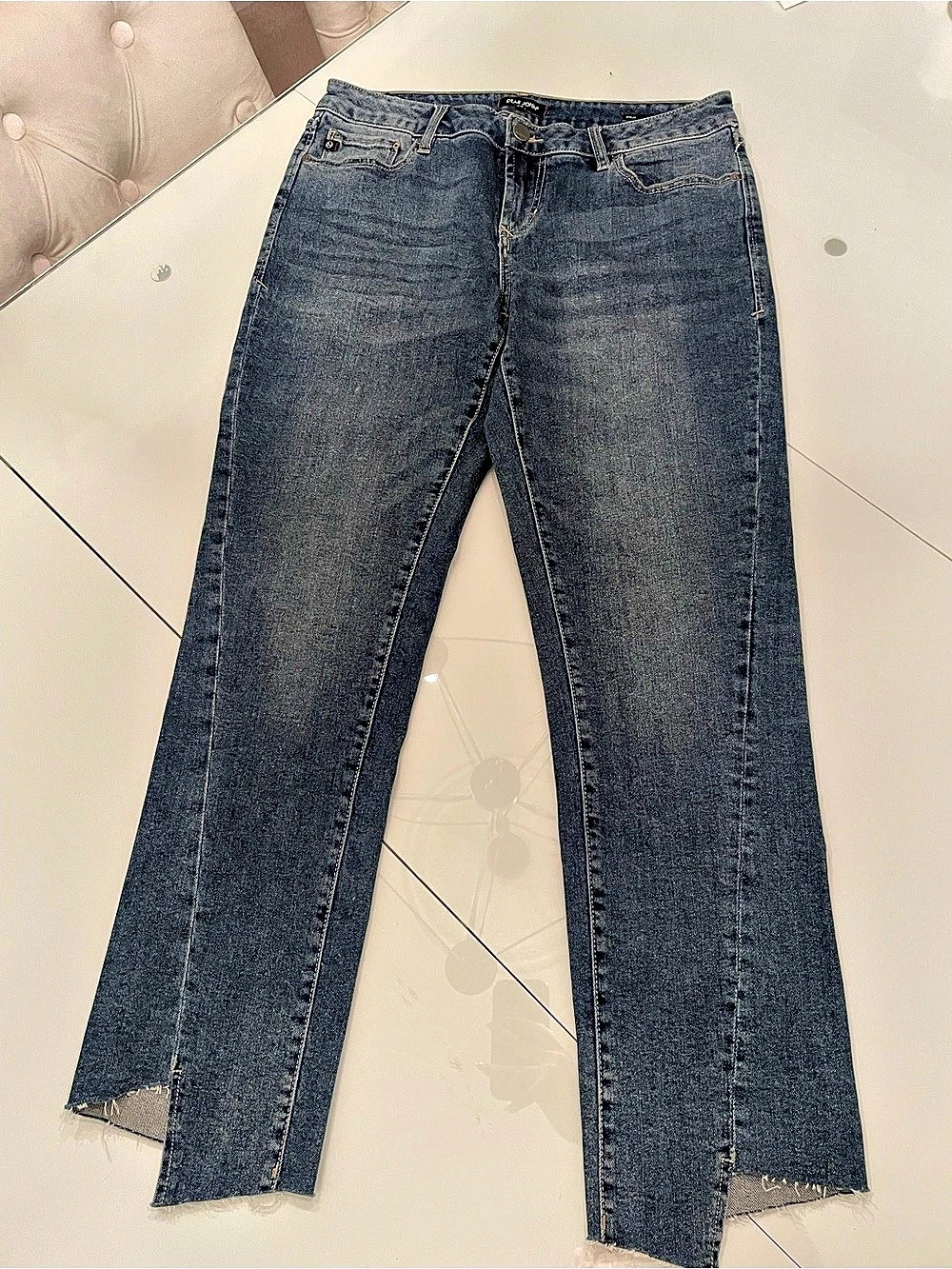 Dear John Erin Straight Leg Jeans Blue Waist 28